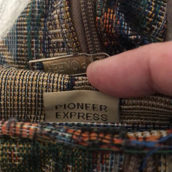Fall VTG Y2k boho Pioneer tapestry express Fanny waist hip bag - Picture 4 of 15